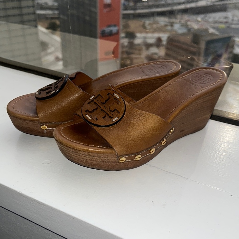 Tory Burch Clog Wedge Sandals